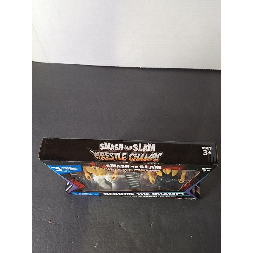 Smash & Slam Wrestle Champs – 2-Figure Pack (White Pants + Black Tank) - Picture 7 of 8